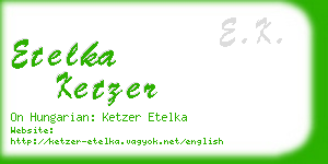 etelka ketzer business card